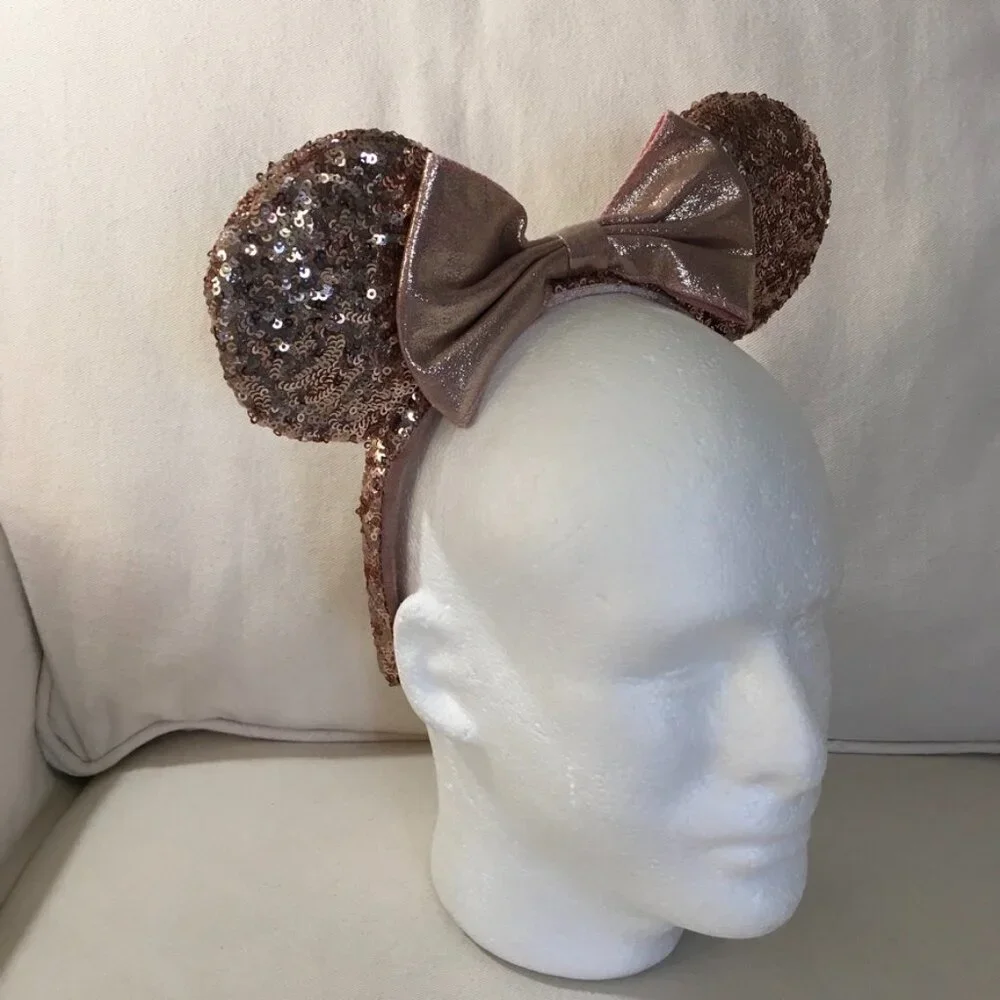 Disney Parks Minnie Mouse Pink Sequined Ears